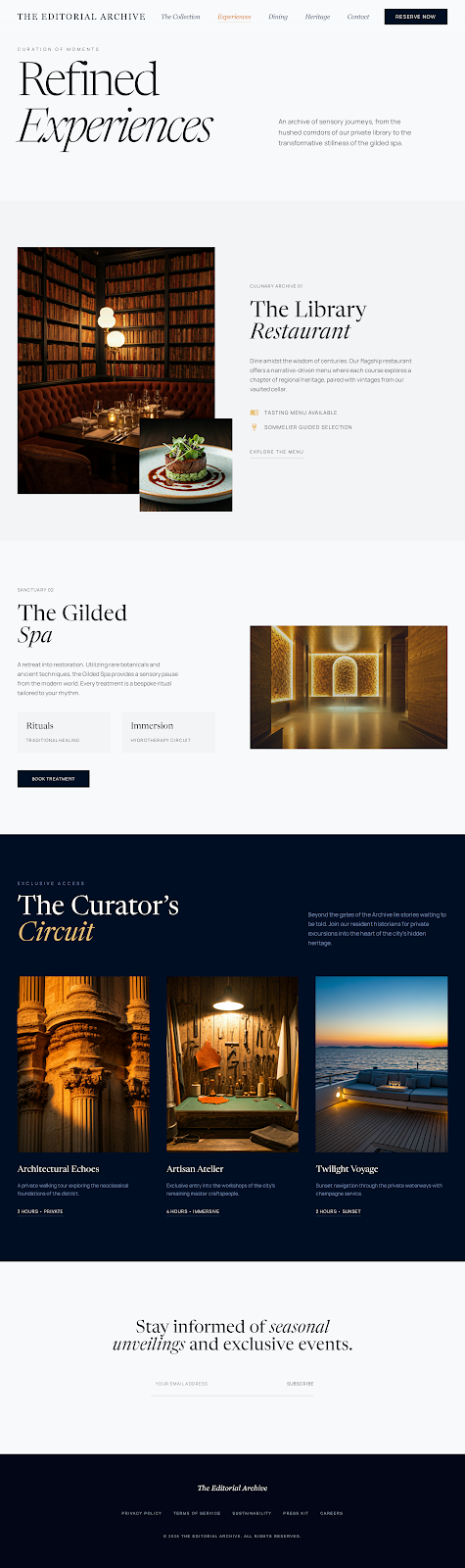 Otel Web Tasarım Örneği